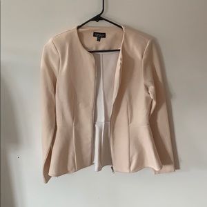 Pink peplum jacket